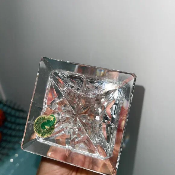 Waterford Vintage MCM Candle Sticks Pair Crystal Collectible Decor - Picture 7 of 12